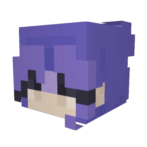 pandagirl456 Minecraft avatar head, 3D render