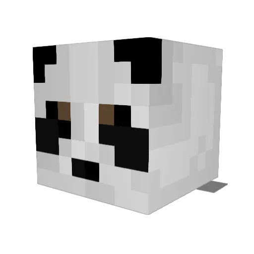 pandaking78 Minecraft avatar head, 3D render