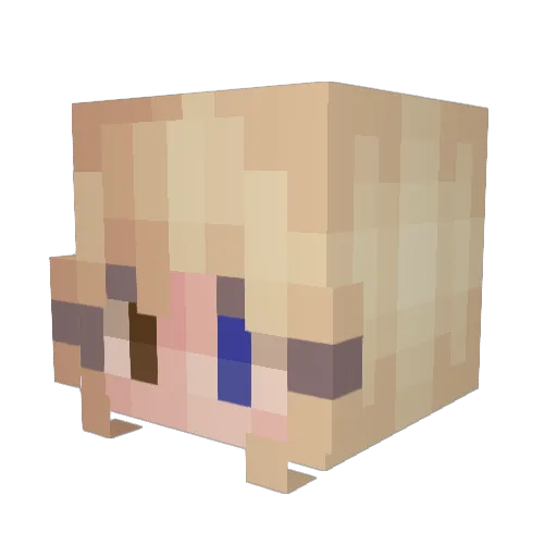 pandalily2000 Minecraft avatar head, 3D render