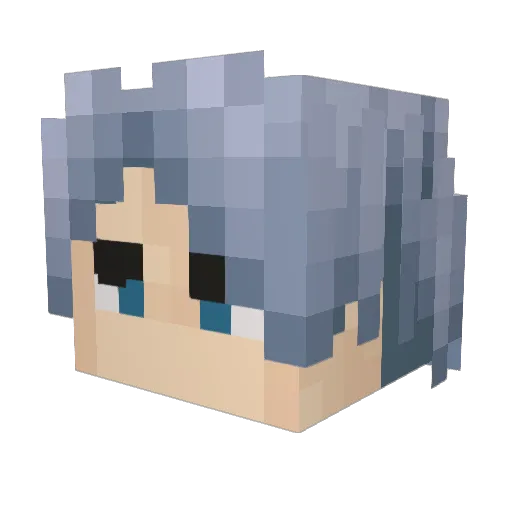 pandaloco78 Minecraft avatar head, 3D render