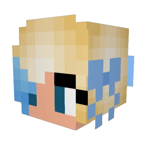 pandalover244 Minecraft avatar head, 3D render