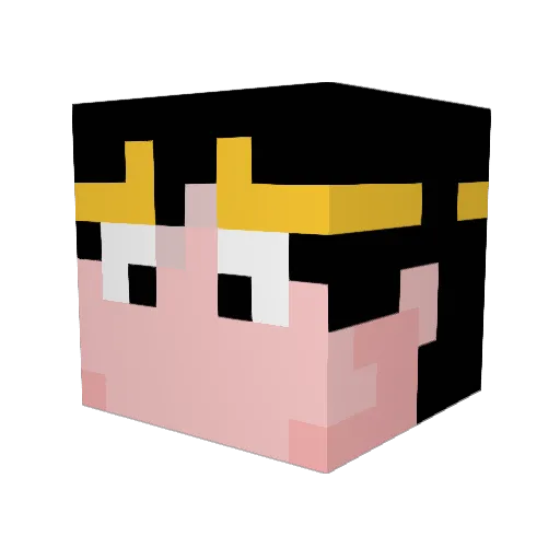 pandalyon Minecraft avatar head, 3D render
