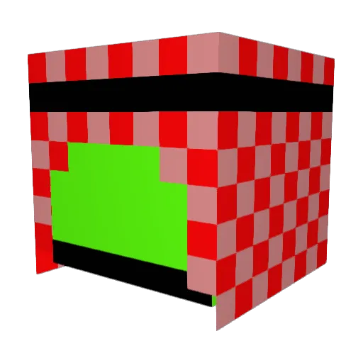 pandamacd Minecraft avatar head, 3D render
