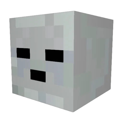 pandaman008 Minecraft avatar head, 3D render
