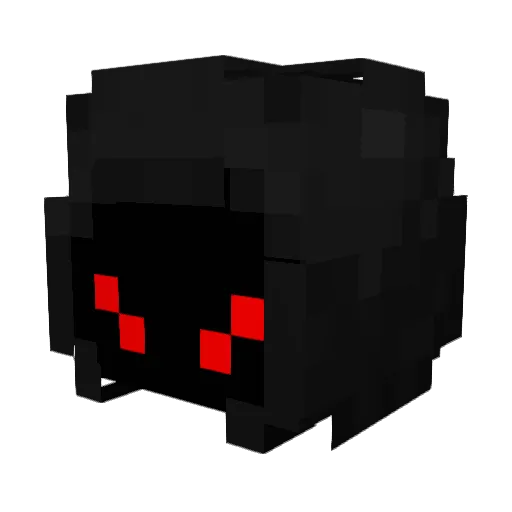 pandamoniumash Minecraft avatar head, 3D render