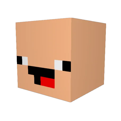 pandano0 Minecraft avatar head, 3D render