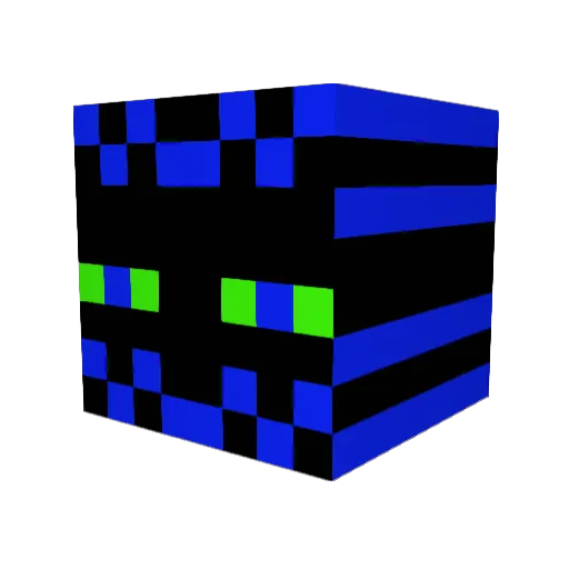 pandapaf99 Minecraft avatar head, 3D render