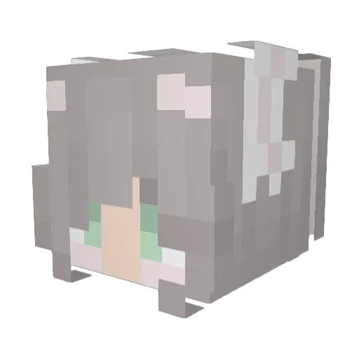 pandappl3_ Minecraft avatar head, 3D render