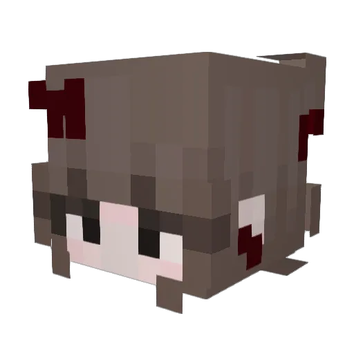 pandarollzz Minecraft avatar head, 3D render