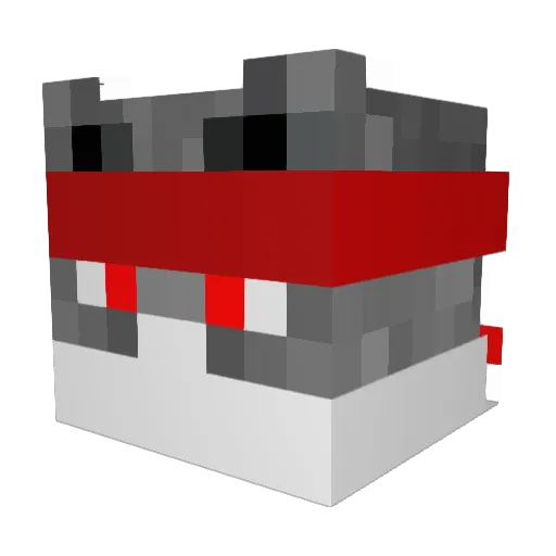 pandaslime Minecraft avatar head, 3D render