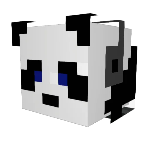 pandav2006 Minecraft avatar head, 3D render
