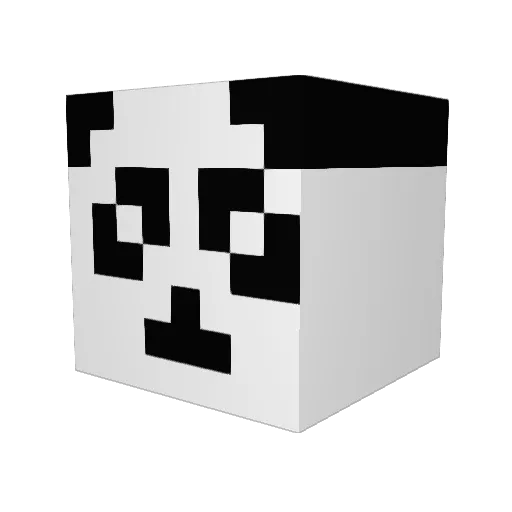 pander007 Minecraft avatar head, 3D render