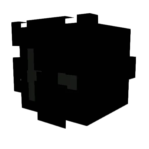 pandiai Minecraft avatar head, 3D render