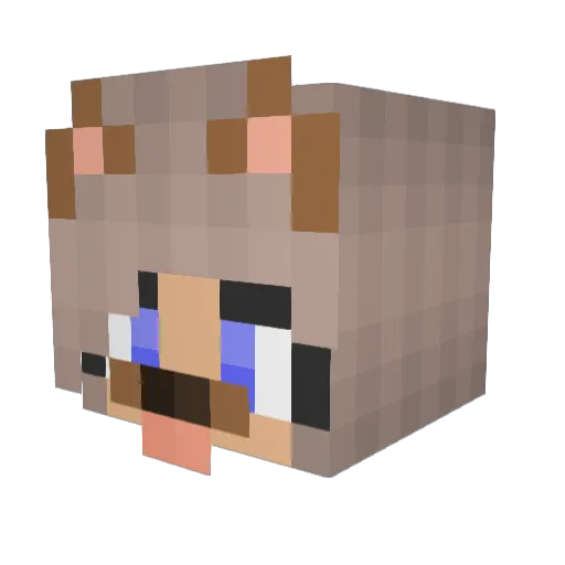 pandis74 Minecraft avatar head, 3D render