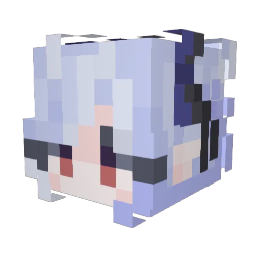 pandofer Minecraft avatar head, 3D render