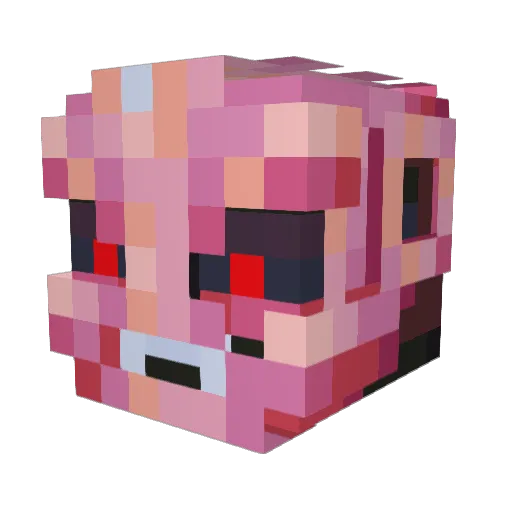 pandome73 Minecraft avatar head, 3D render