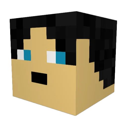 pandora676767 Minecraft avatar head, 3D render