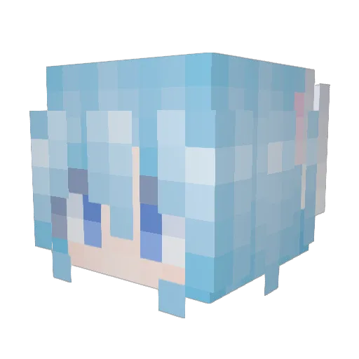 panduola12 Minecraft avatar head, 3D render