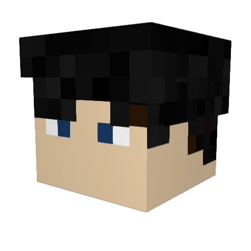 pandy1399 Minecraft avatar head, 3D render