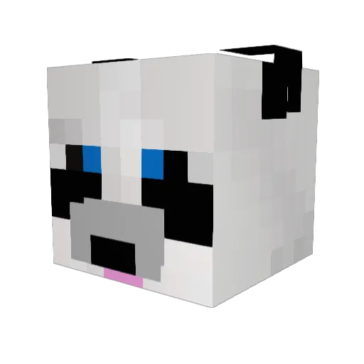 pandy33 Minecraft avatar head, 3D render