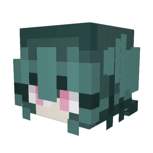 panesrojo Minecraft avatar head, 3D render