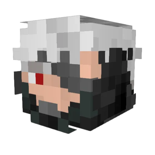 paneveza Minecraft avatar head, 3D render