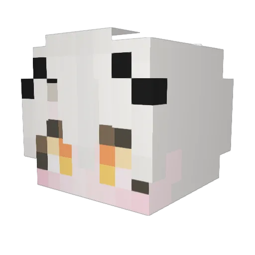 pang_kwon Minecraft avatar head, 3D render