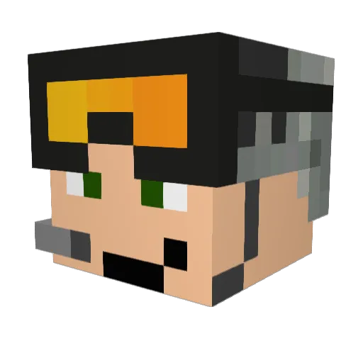 pangassassin Minecraft avatar head, 3D render
