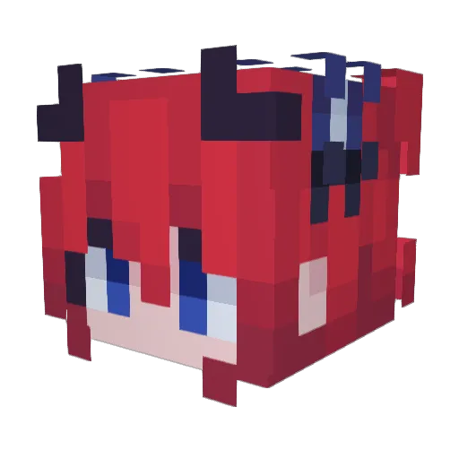 pangpl Minecraft avatar head, 3D render