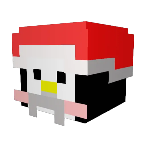 panguin1 Minecraft avatar head, 3D render