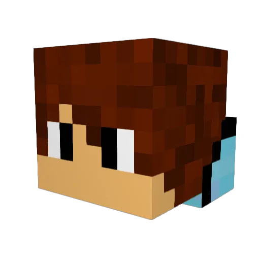 panherosik Minecraft avatar head, 3D render