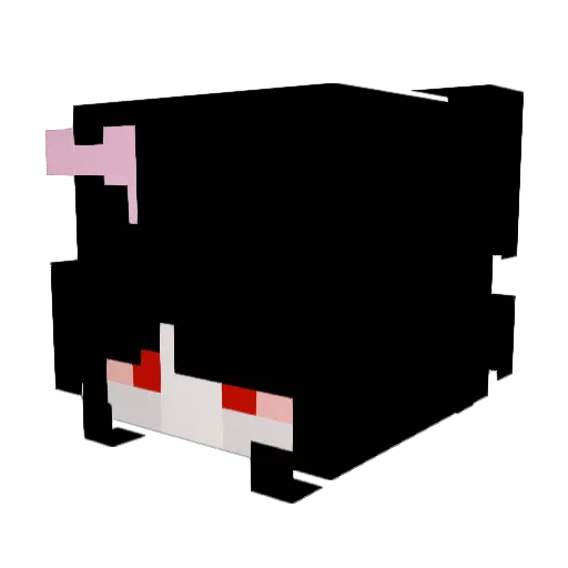 panicdisorders Minecraft avatar head, 3D render