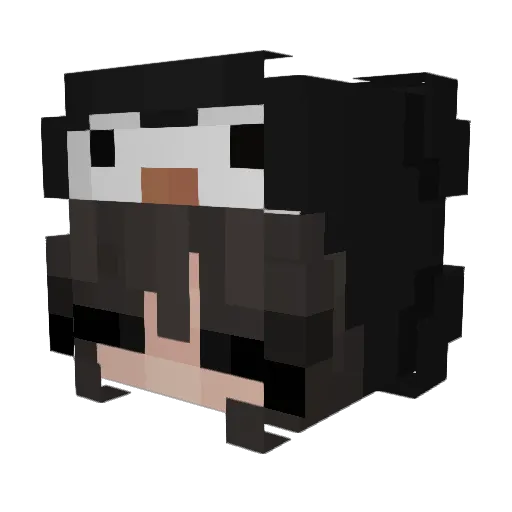 panicmonkeyy Minecraft avatar head, 3D render