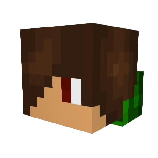 panikplayer Minecraft avatar head, 3D render