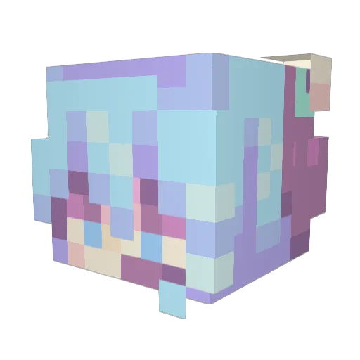 paninni Minecraft avatar head, 3D render