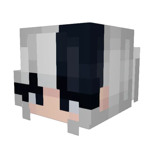 panka_pa Minecraft avatar head, 3D render