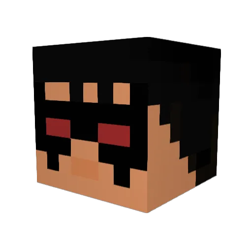 pankekalex Minecraft avatar head, 3D render