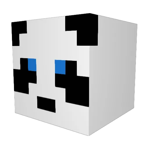panko_R1 Minecraft avatar head, 3D render
