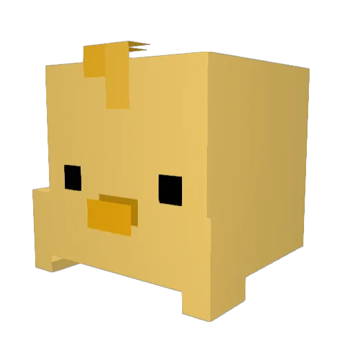pankobu Minecraft avatar head, 3D render