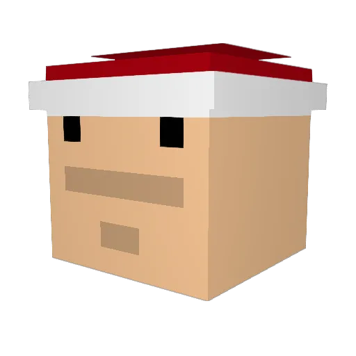 pannyaaa Minecraft avatar head, 3D render