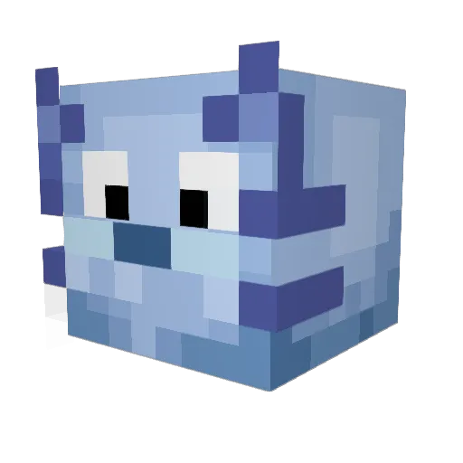 panochito Minecraft avatar head, 3D render
