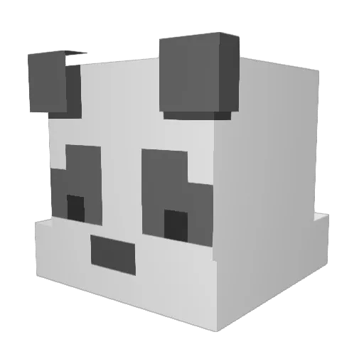 panpeng18 Minecraft avatar head, 3D render