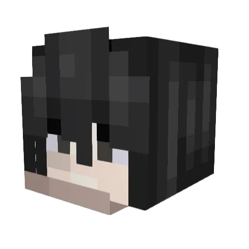panpozo Minecraft avatar head, 3D render