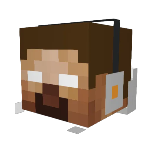 pansar5000 Minecraft avatar head, 3D render