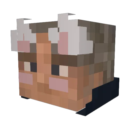 pansitozzz Minecraft avatar head, 3D render
