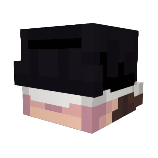 pansxd Minecraft avatar head, 3D render