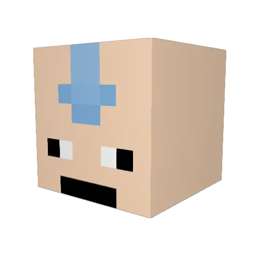 pantat007 Minecraft avatar head, 3D render
