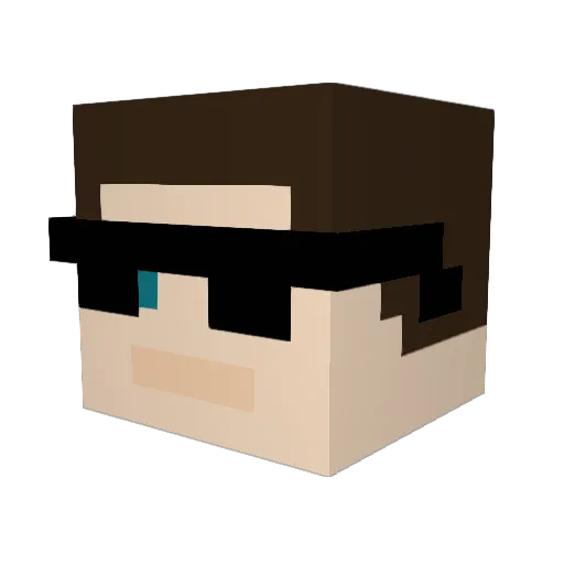 panteraholic Minecraft avatar head, 3D render