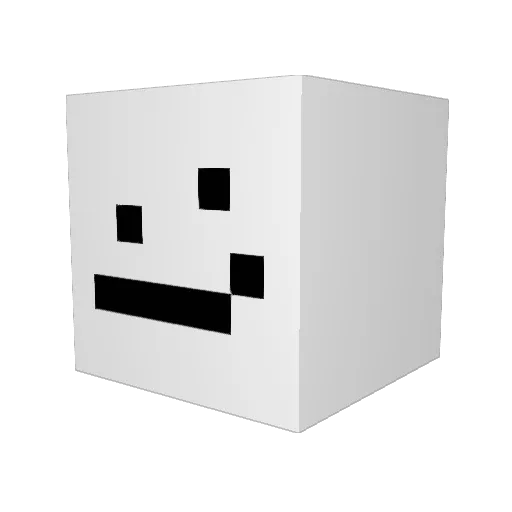 panterasbook29 Minecraft avatar head, 3D render