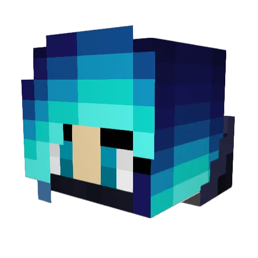 panther_101 Minecraft avatar head, 3D render